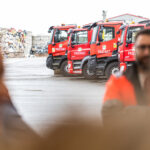 Entreprise Pascault à Descartes - inauguration de la nouvelle grue
