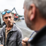 Entreprise Pascault à Descartes - inauguration de la nouvelle grue
