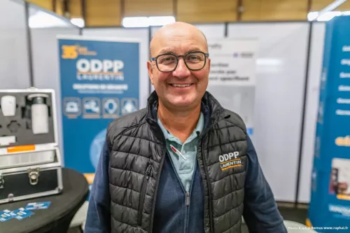 Monsieur Laurent Texier au salon de l'habitat 2025 à Châtellerault